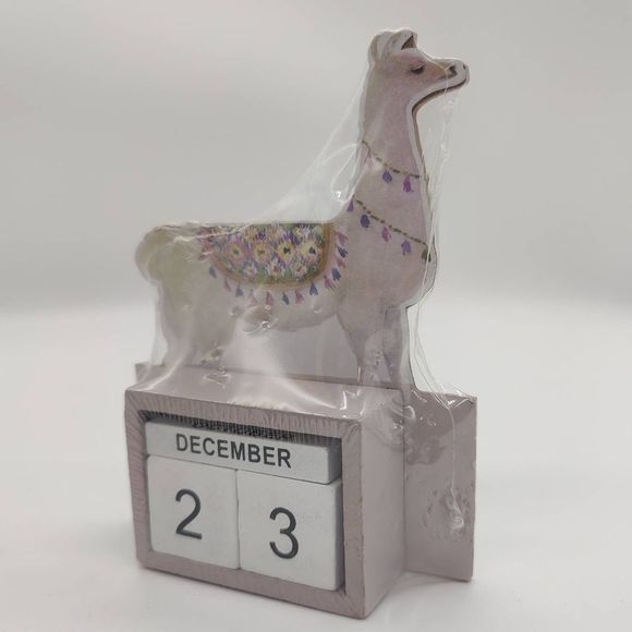 ✨ 🌵🦙 Llama Desk Perpetual Block Calendar 🦙✨🏷✨ - Picture 1 of 10